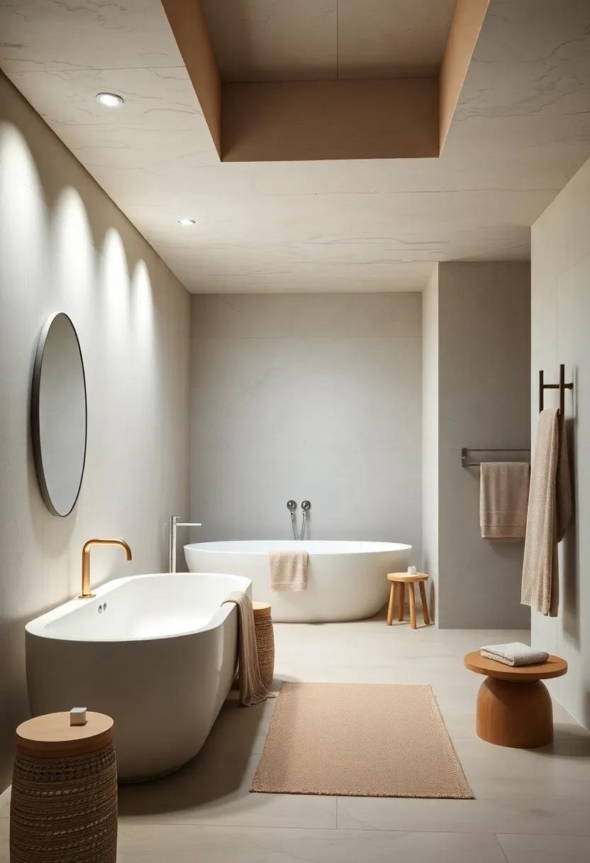 Use Neutral, Soft Textiles Such as Linen Towels for subtle comfort