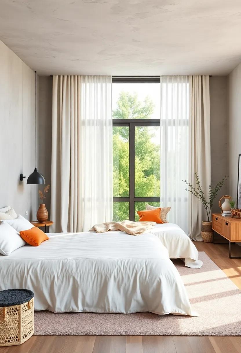 Embrace Natural ⁣Light with Sheer‍ Curtains‍ and Light⁤ wood ⁣Accents