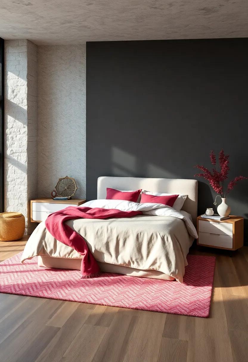 Introduce a Monochrome Color scheme with Contrasting Textures