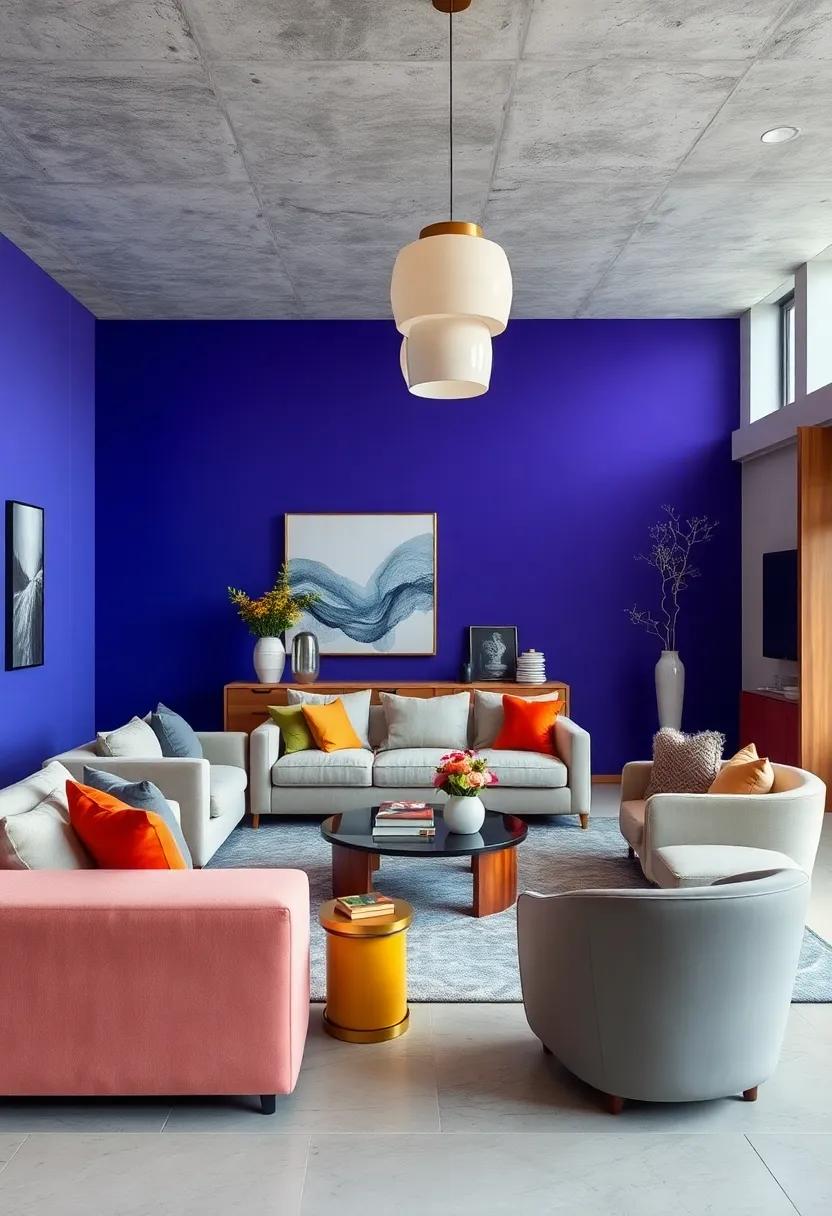 Pairing Glossy Lacquered Furniture with Matte Color walls