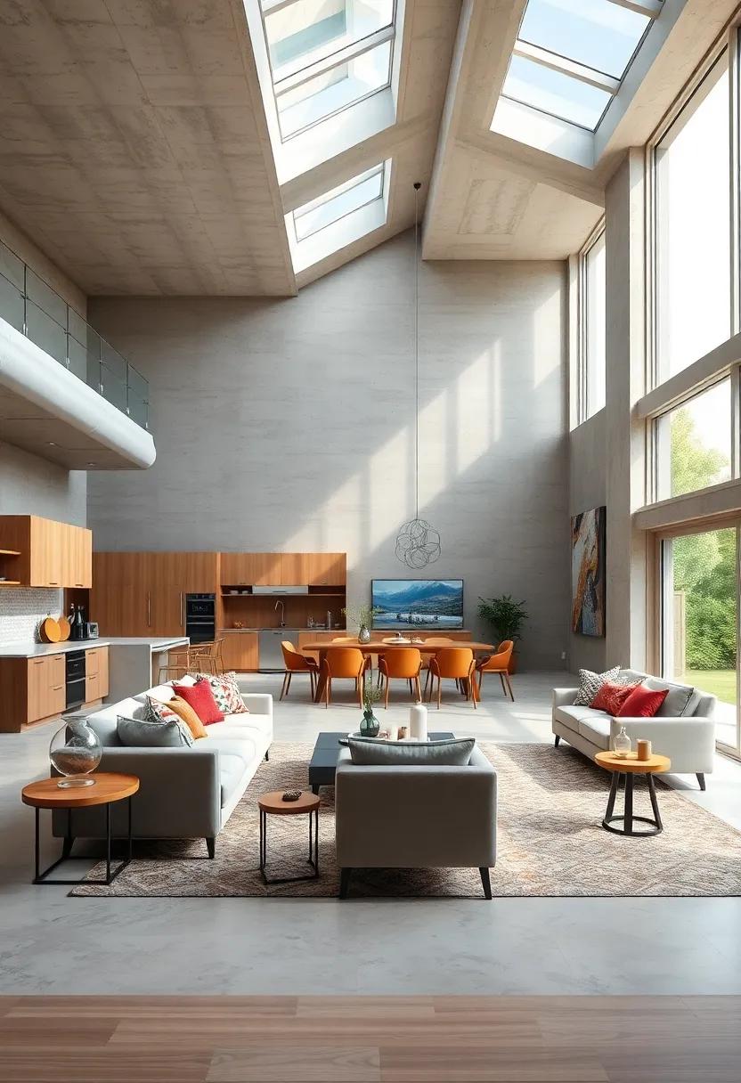 Embrace natural light with expansive windows and skylights to create⁣ a ‌bright and inviting open space