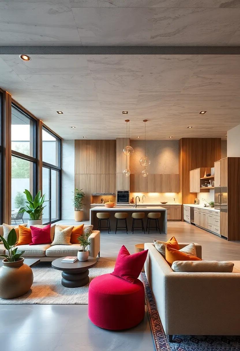 Invest in soundproofing elements to ​balance noise levels while maintaining ​openness