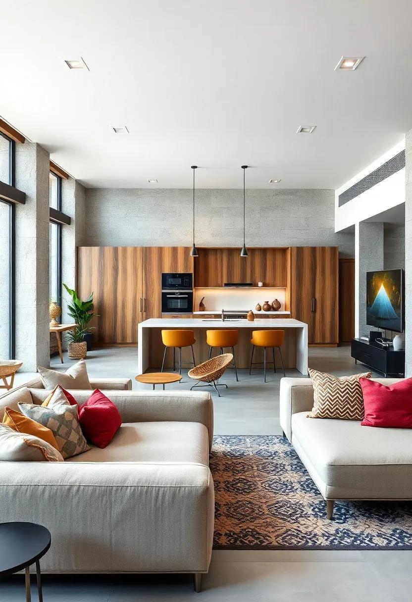 Opt for flexible‌ seating arrangements such as modular sofas to adapt⁣ to different gatherings