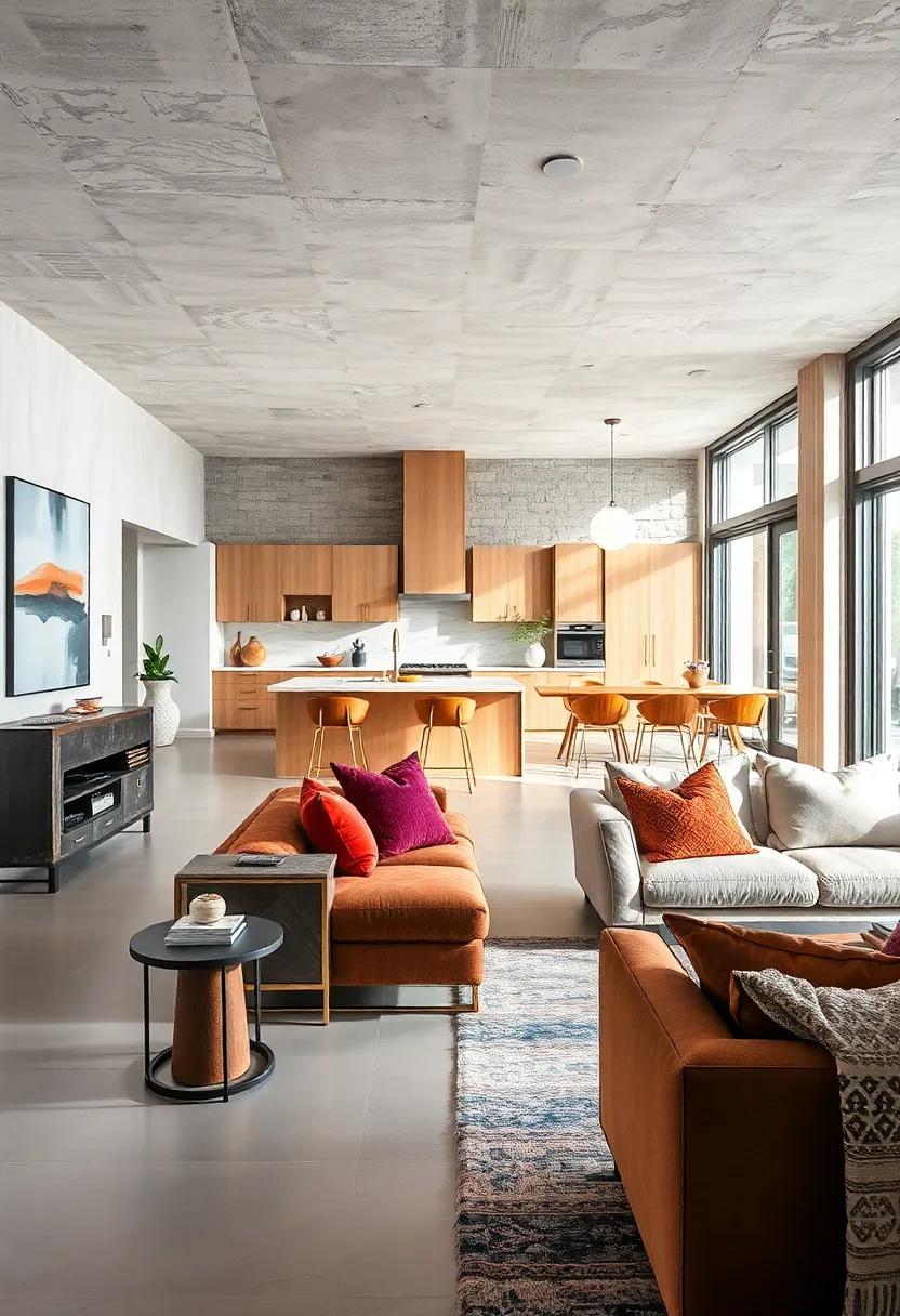 Install⁣ statement lighting fixtures that serve both​ functional and decorative purposes ⁢across the open area