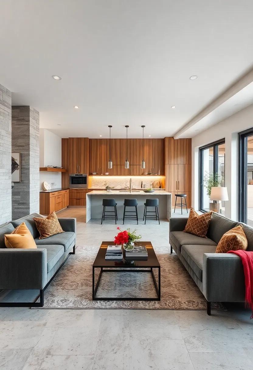 Create​ an unobstructed sightline between kitchen and⁤ living areas for‍ better interaction and flow