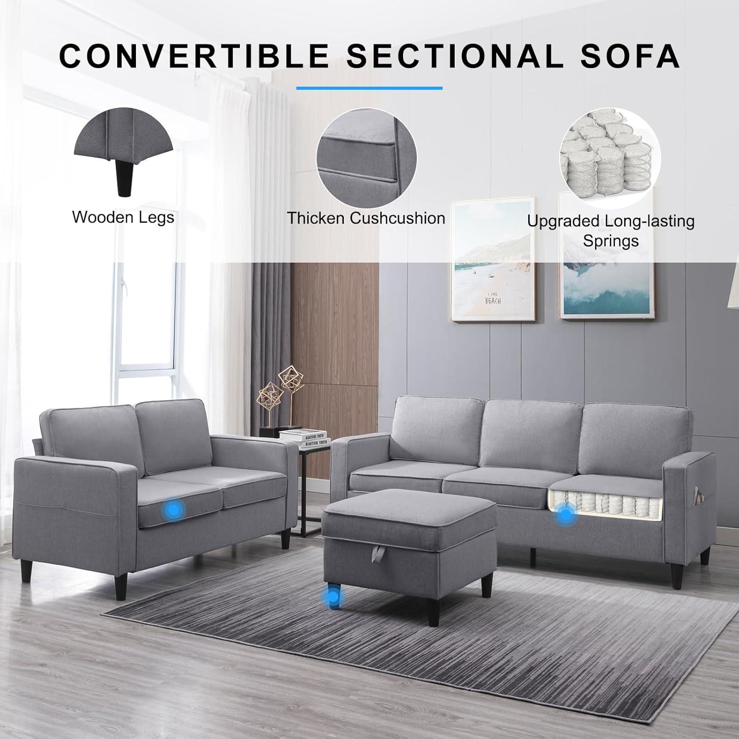 Our Take on‍ PUREMIND's Stylish & Functional Sectional Sofa Set