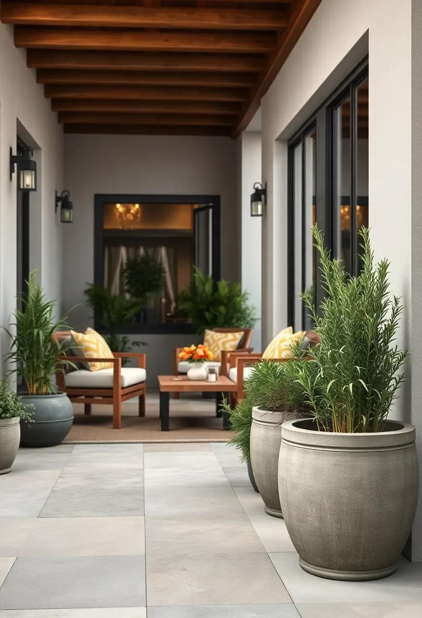 Rosemary - With its woody fragrance and versatile culinary uses, rosemary is a hardy companion for any patio planter