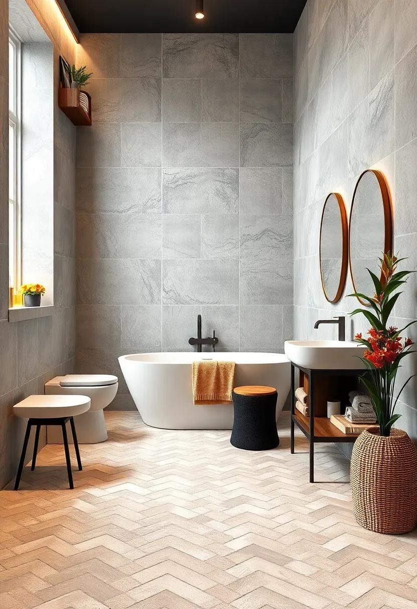 Use small-scale hex or subway tiles to maximize visual space without overwhelming detail