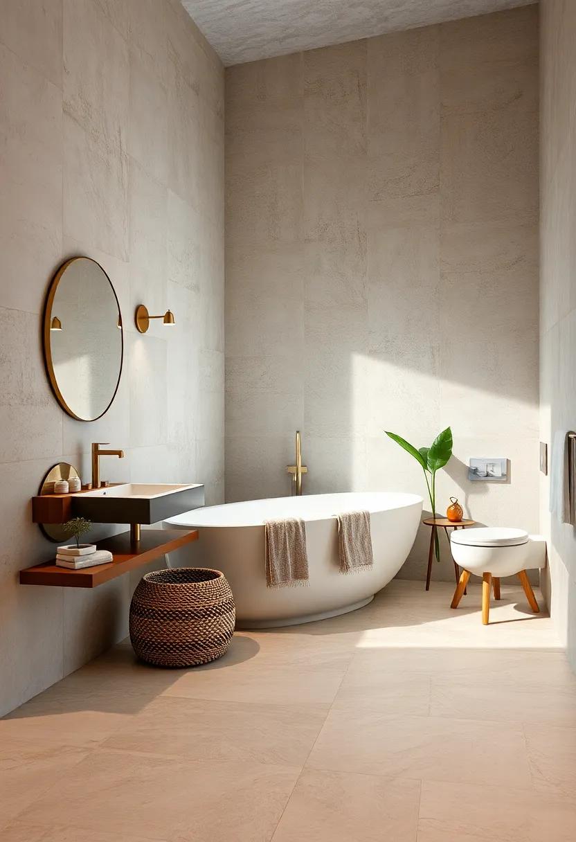 Utilize light-reflecting tiles or glossy finishes to brighten the space