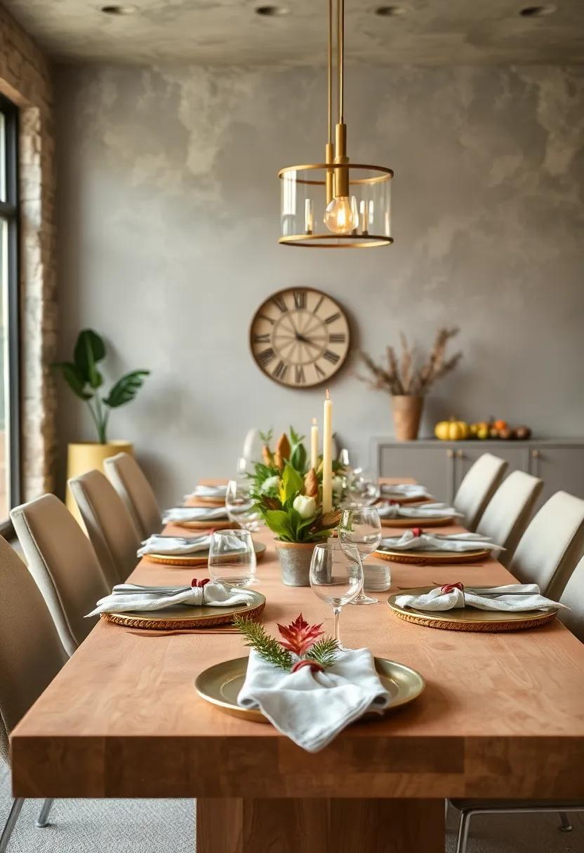 DIY Leaf Print Napkins: Create personalized napkins using pressed leaves and fabric paint for a creative and eco-friendly touch