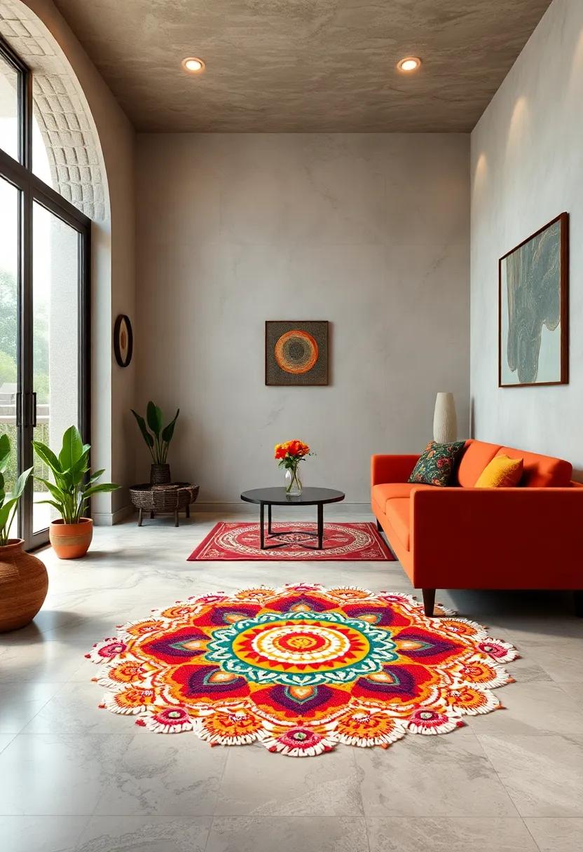 Festival-Themed Rangoli: Designs that celebrate specific festivals like Diwali⁢ or ​Pongal with thematic symbols and colors