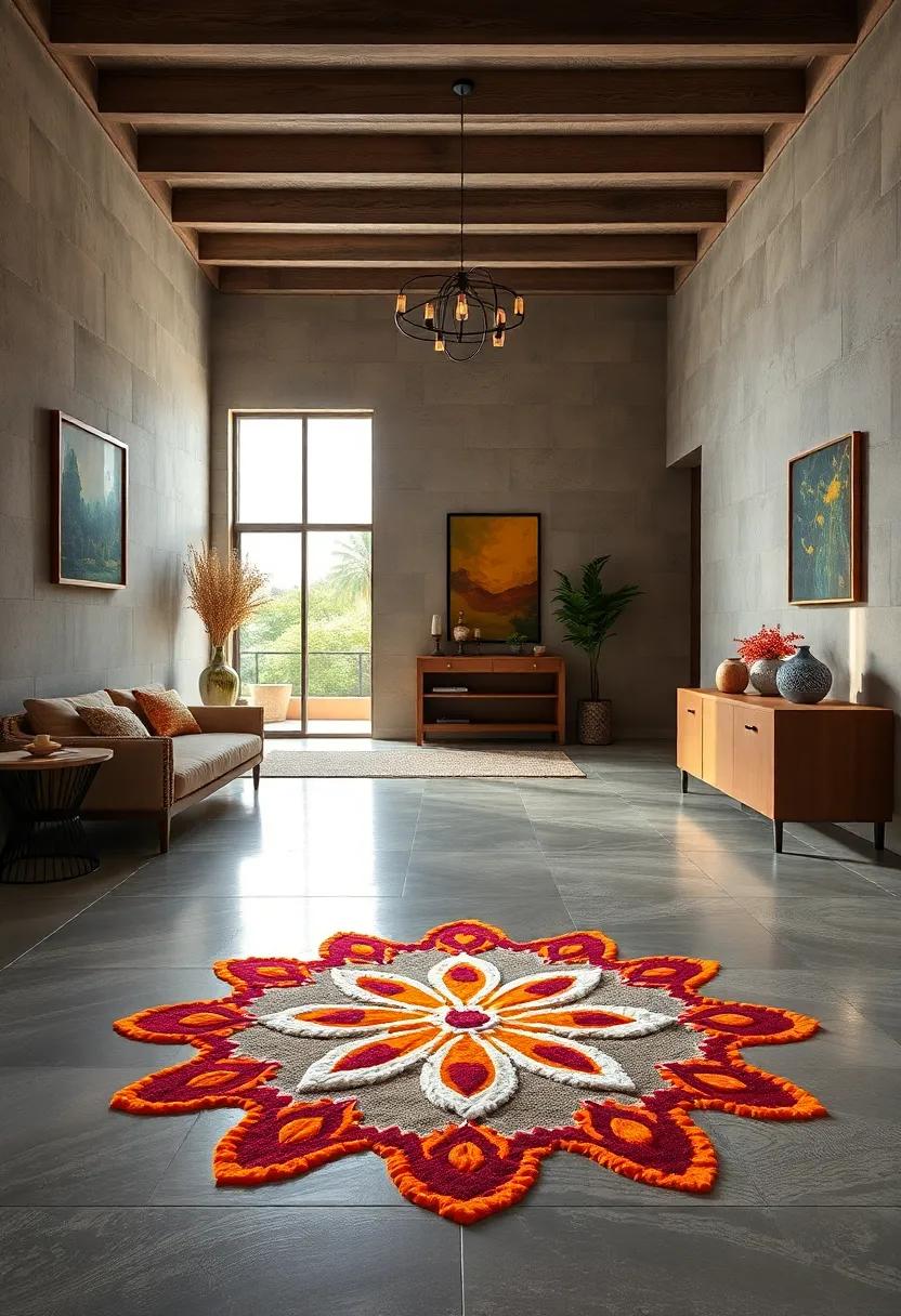 Swastika Rangoli: An ancient symbol of prosperity, ‍this design integrates spiritual ⁢significance with​ artful symmetry