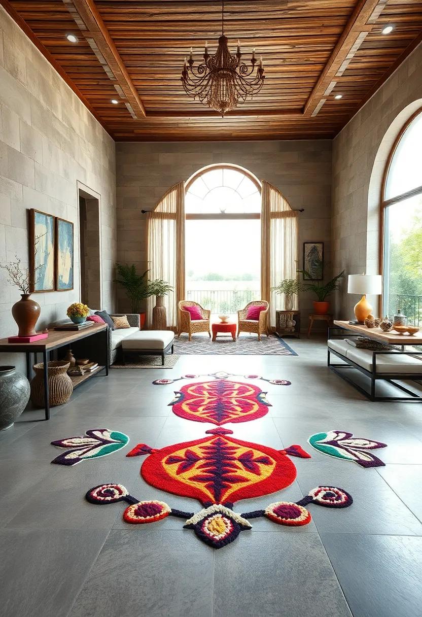 Fish Motif Rangoli: Representing⁣ fertility and ​abundance, fish patterns are both meaningful and visually charming