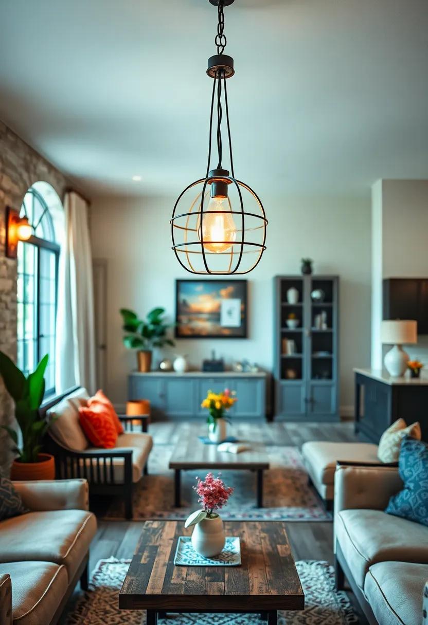 Retro Nautical Pendant ⁢lamp - Featuring metal cage guards and‌ marine-style glass globes,this ⁤piece conjures seaside vintage⁢ vibes