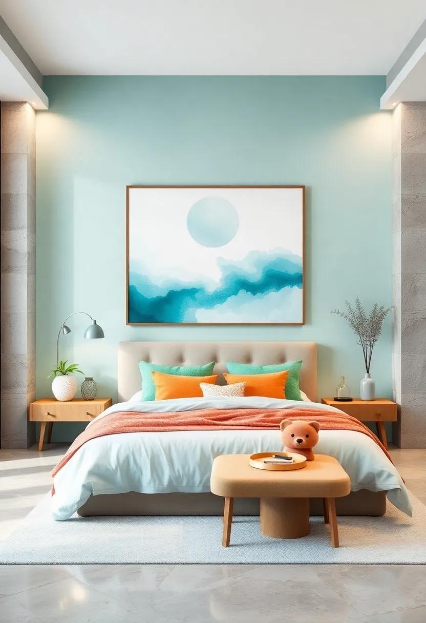 Oceanic Hues: Blends of turquoise and seafoam greens capturing the essence ⁢of the ocean's calm and mystery