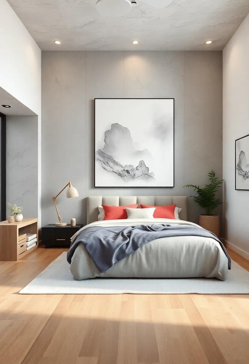 Zen Ink Wash: Simple, monochrome watercolor ‍washes reminiscent of traditional ink paintings for calm and⁤ simplicity