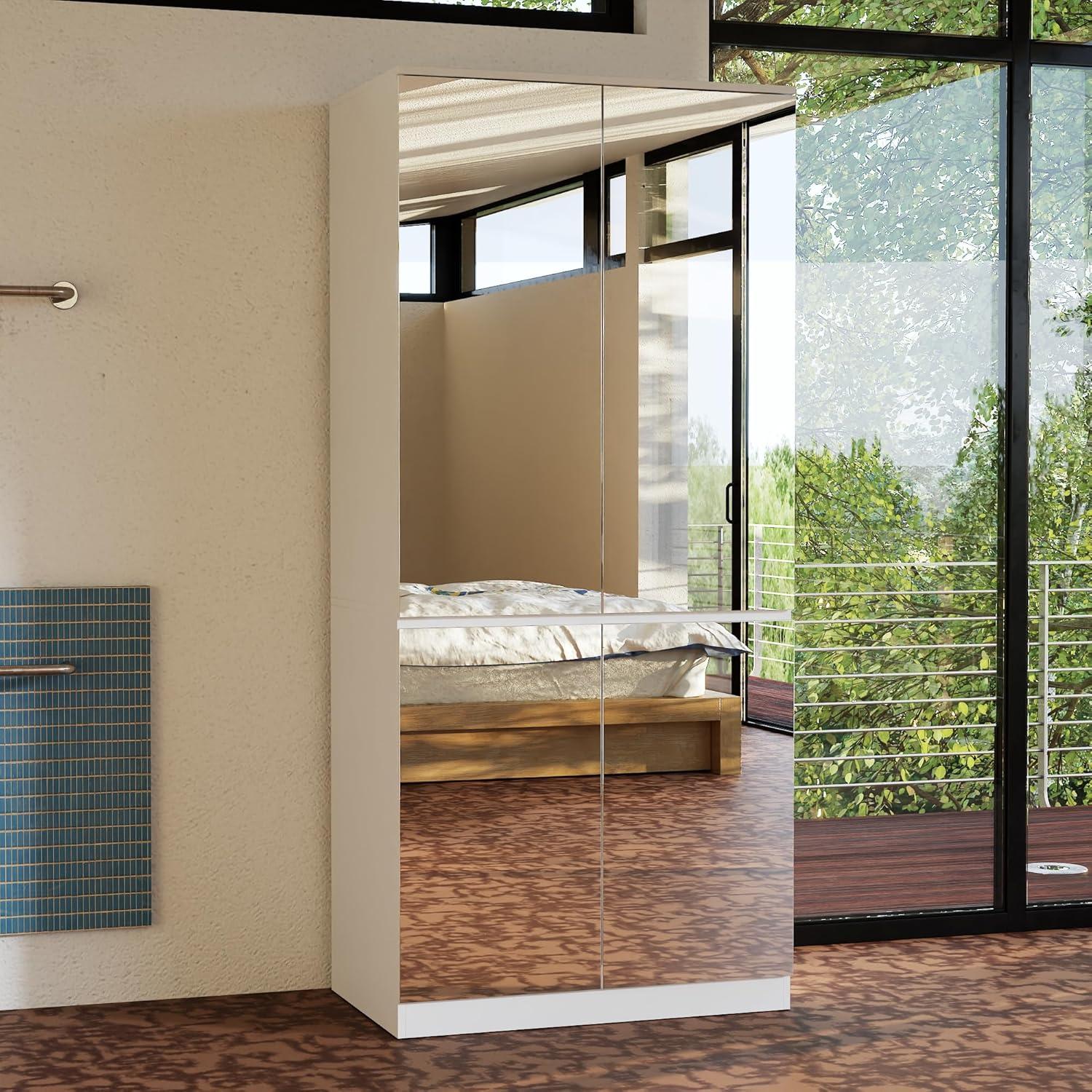 Our Honest Take on the WOODTIME 70.9″ All-Mirror Wardrobe Closet