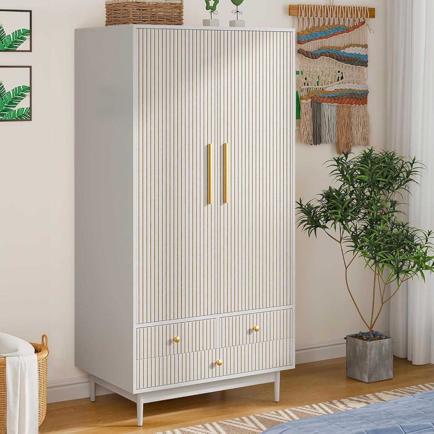 How We Organized Our Space with the Elegant Fluted Door Wardrobe