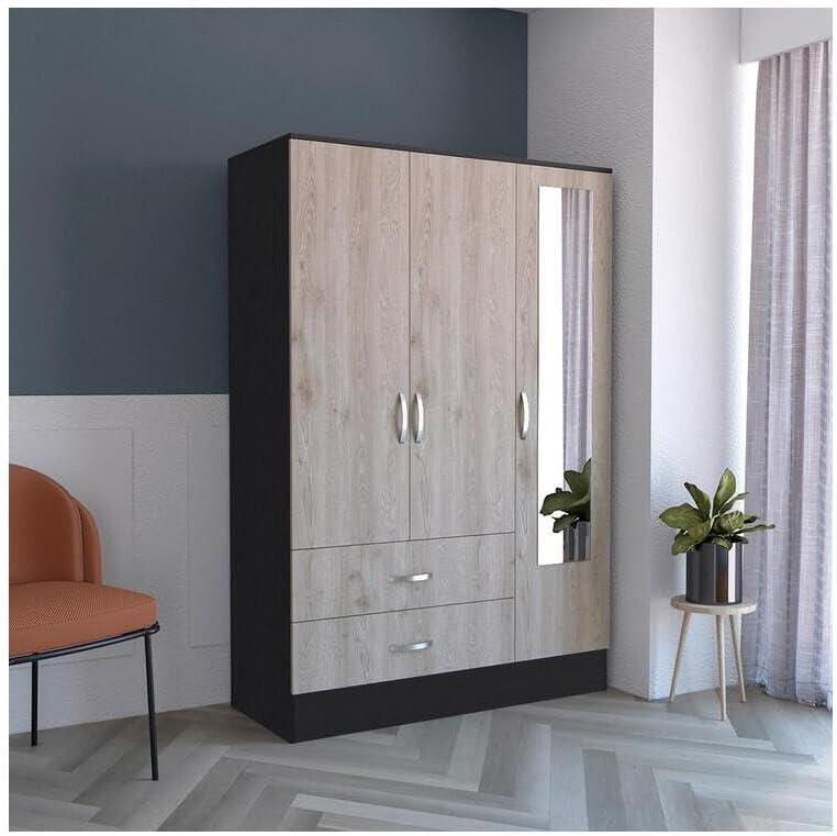 Why We Love the Bohemian Bliss 120 Mirrored Armoire’s Storage & Style