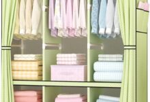 How We Maximize Space with This Sturdy Portable Wooden Wardrobe