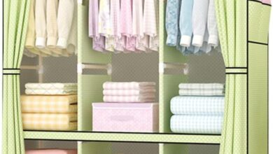 How We Maximize Space with This Sturdy Portable Wooden Wardrobe
