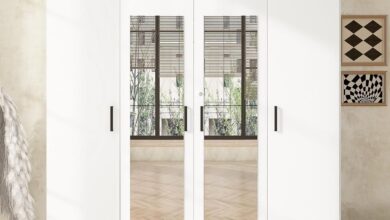 Our Take on the Cloblane 67.9″ 4-Door Wardrobe with Mirror