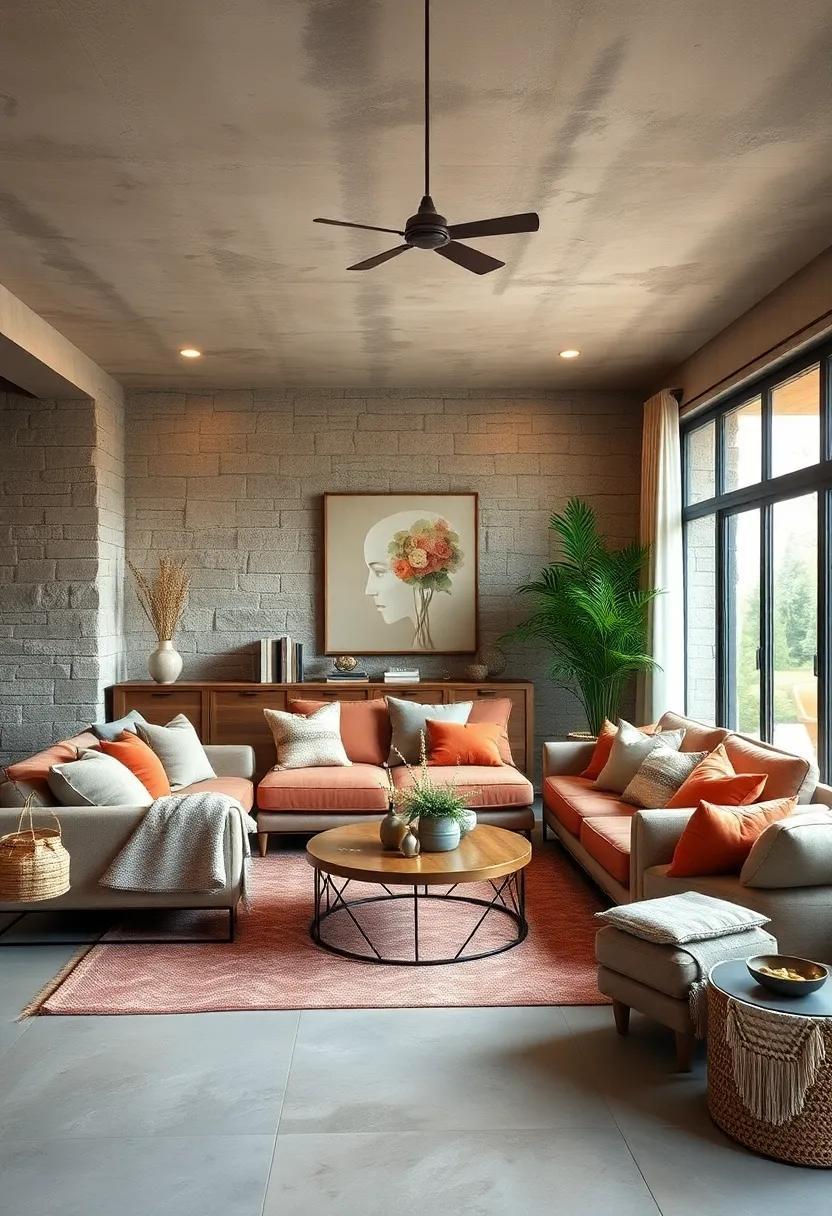 23 Cozy Rustic Living Room Ideas with Plush Cushions to Warm Your Space