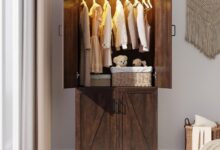 Our Take on the 75″ Farmhouse Armoire: Stylish and Sturdy Storage