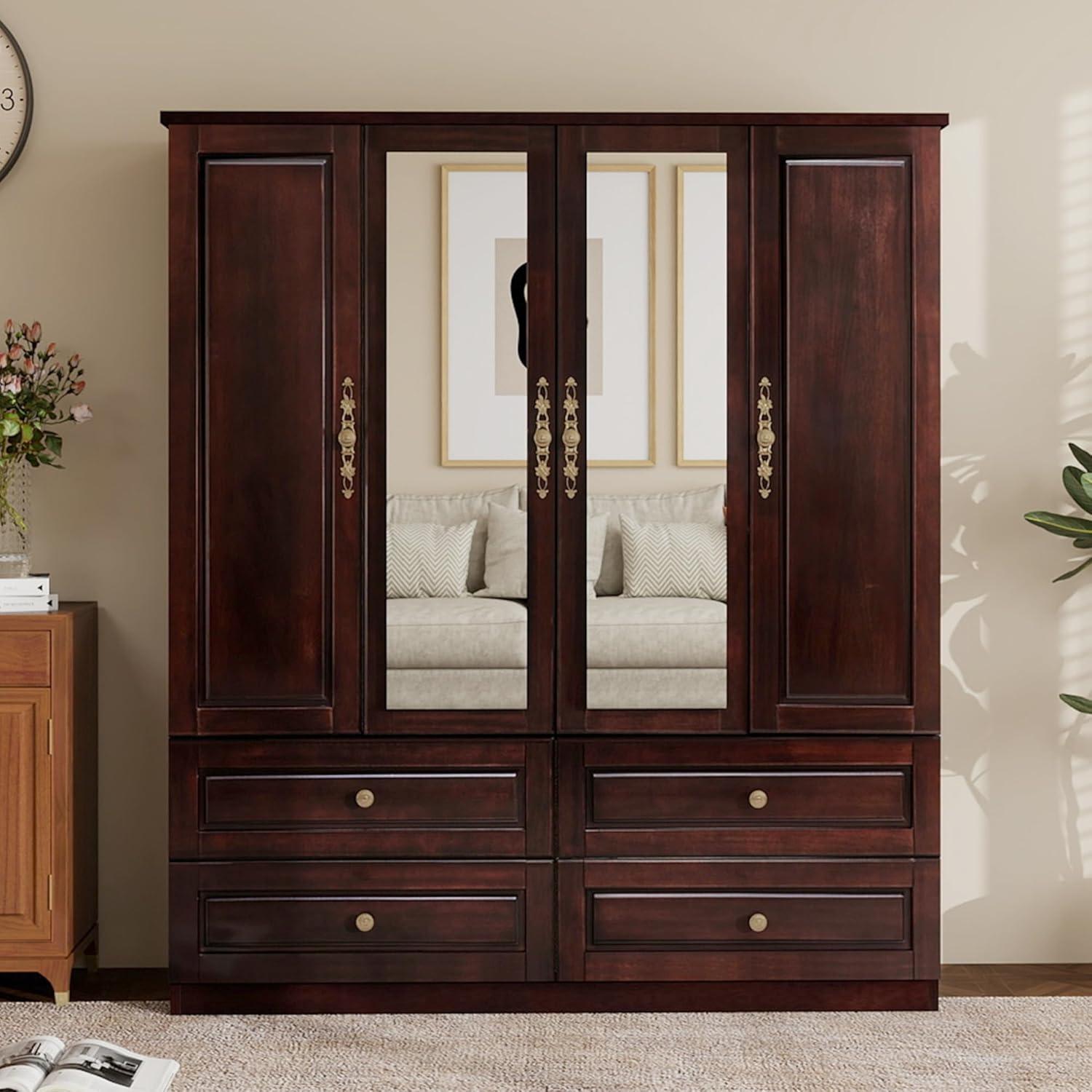 Our Honest Take on the Solid Wood Armoire: Elegant Storage Solution