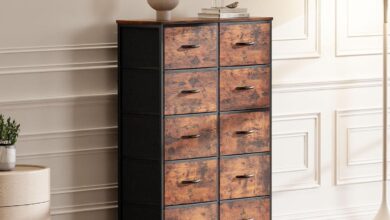 Organizing Together: Our Take on the Rustic Brown 10-Drawer Dresser