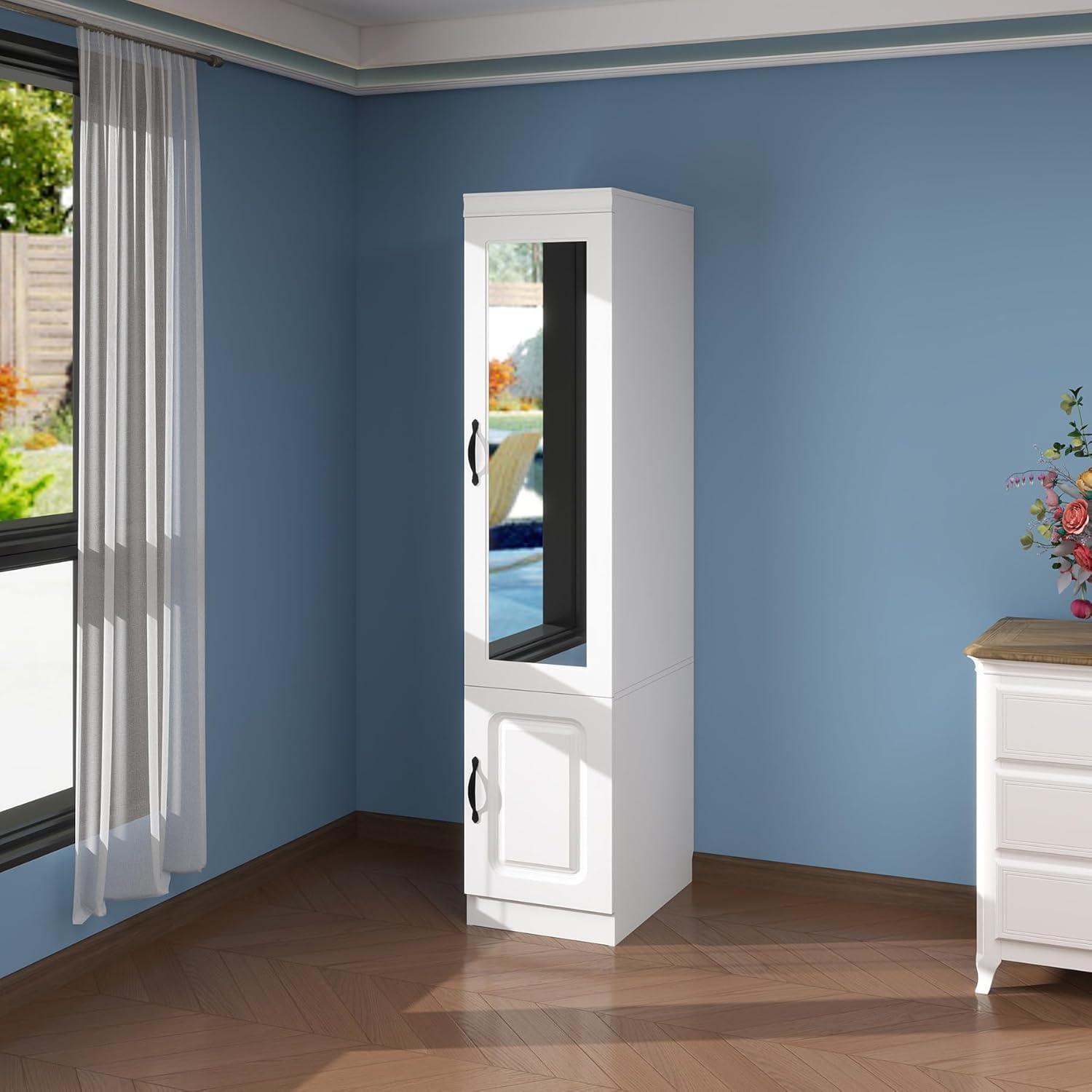 Our Honest Take on the Sleek White Armoire Wardrobe for Small Spaces