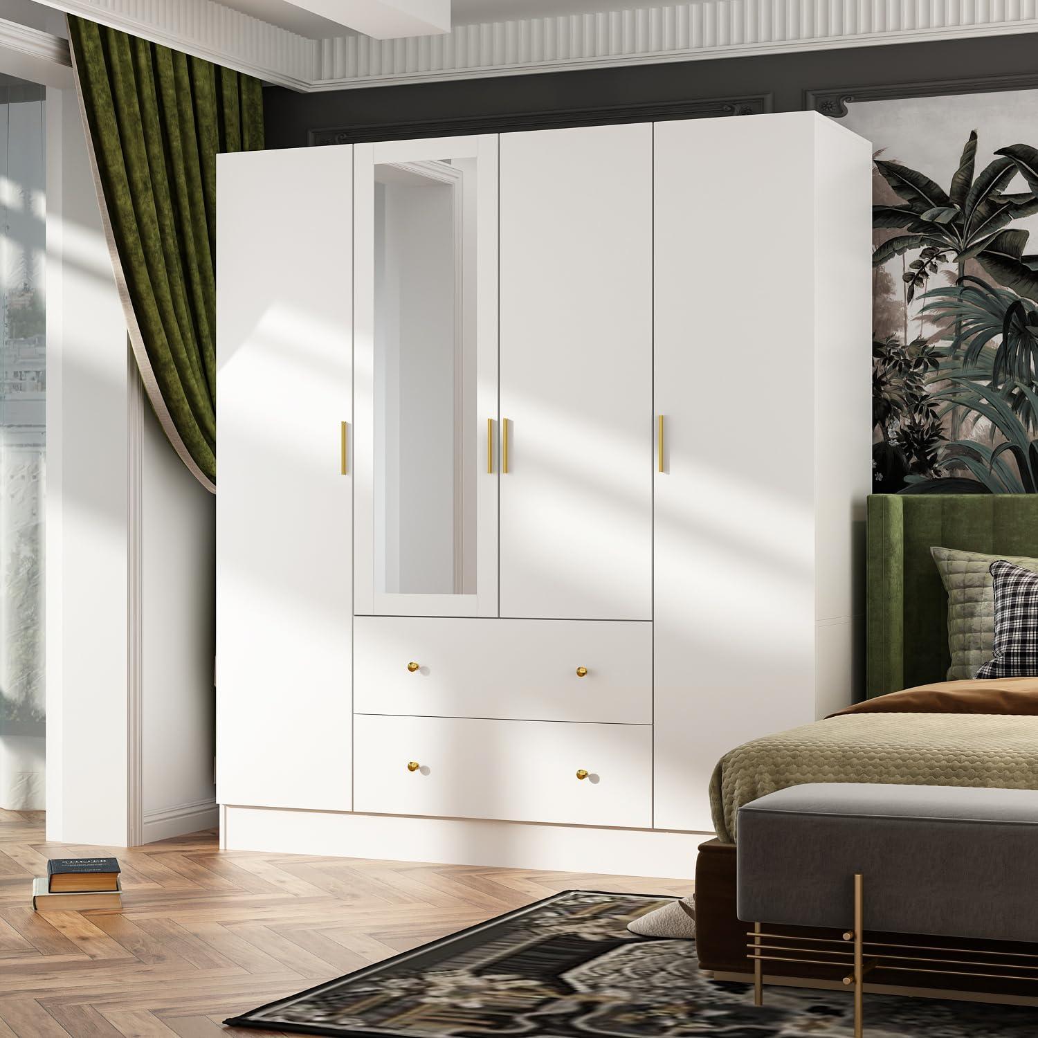 Our Honest Take on the Hitow 4-Door Wardrobe: Stylish & Sturdy Storage