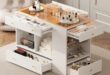 Our Review: Stylish Walk-In Closet Island with Glass Top & Storage
