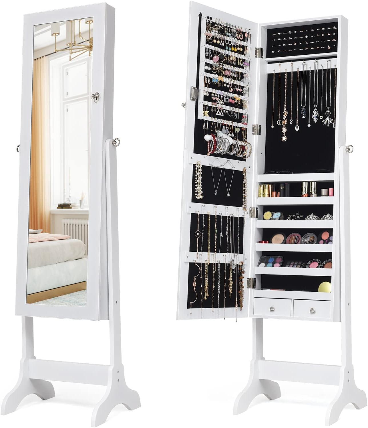 Our Honest Take on COSTWAY’s Tilting Jewelry Armoire & Mirror