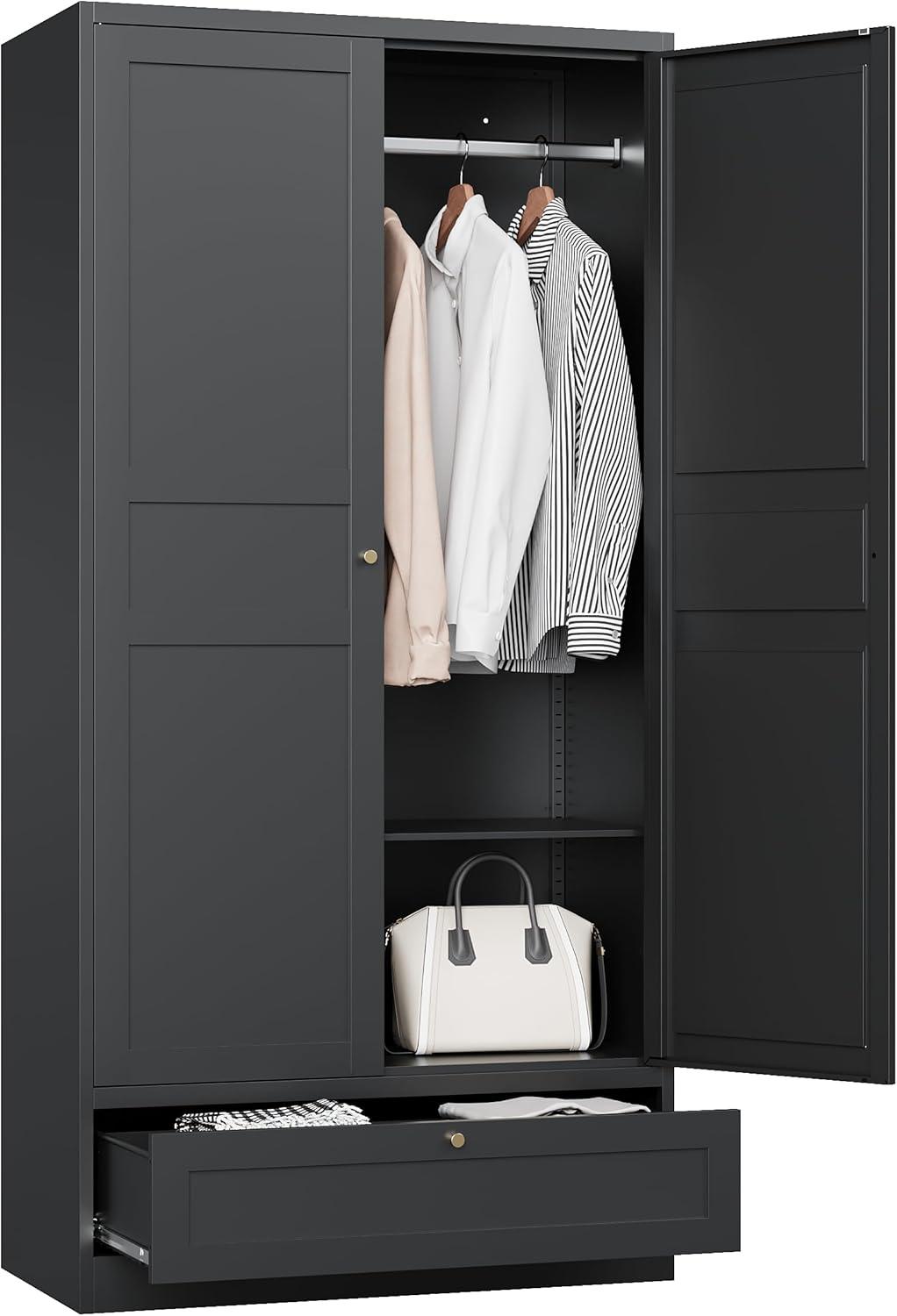 Our Honest Take on the MIIIKO 72″ Steel Wardrobe Closet