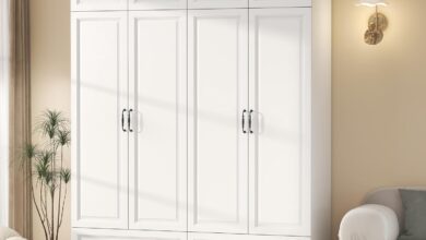 Our Honest Take on the Modern White Armoire Wardrobe Closet