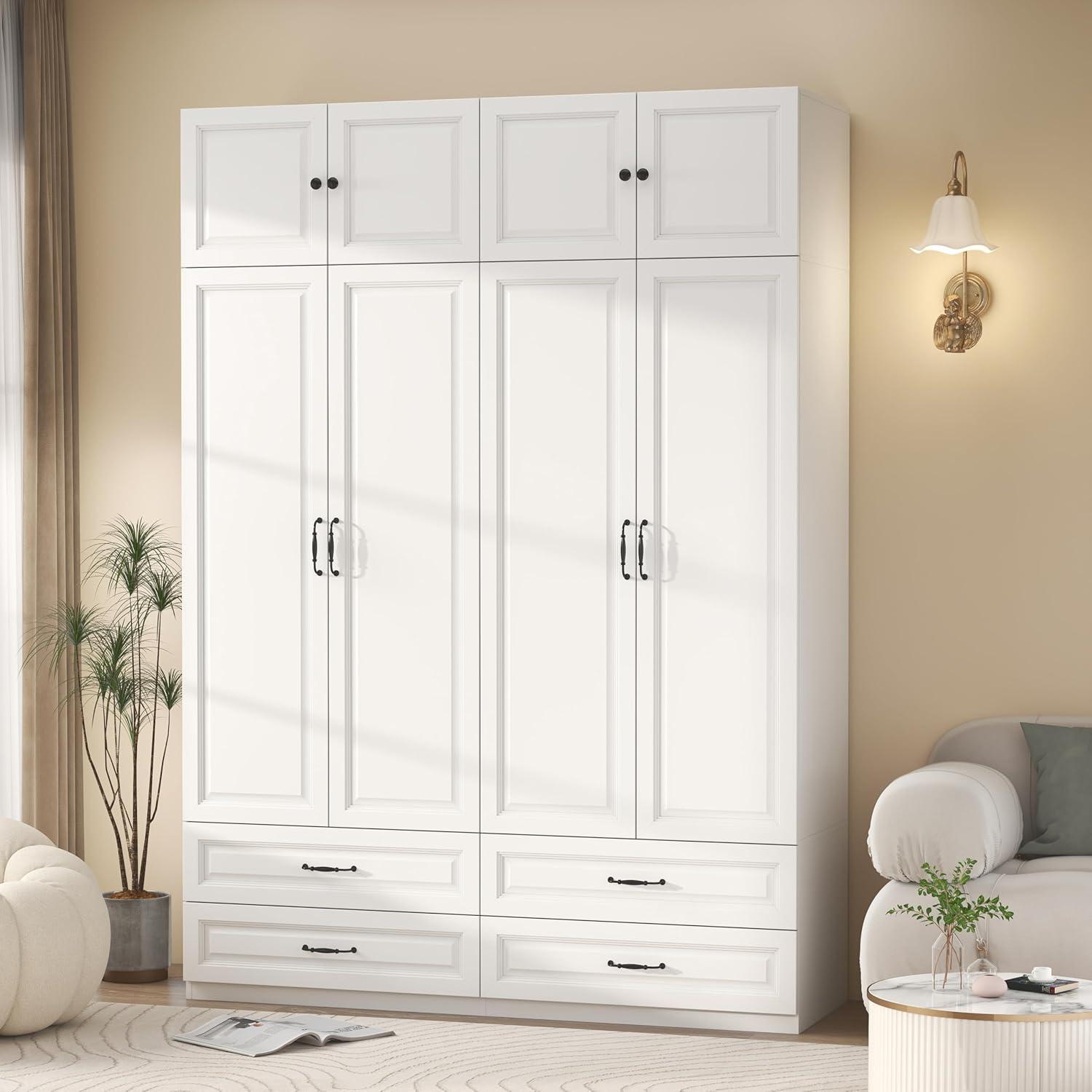 Our Honest Take on the Modern White Armoire Wardrobe Closet