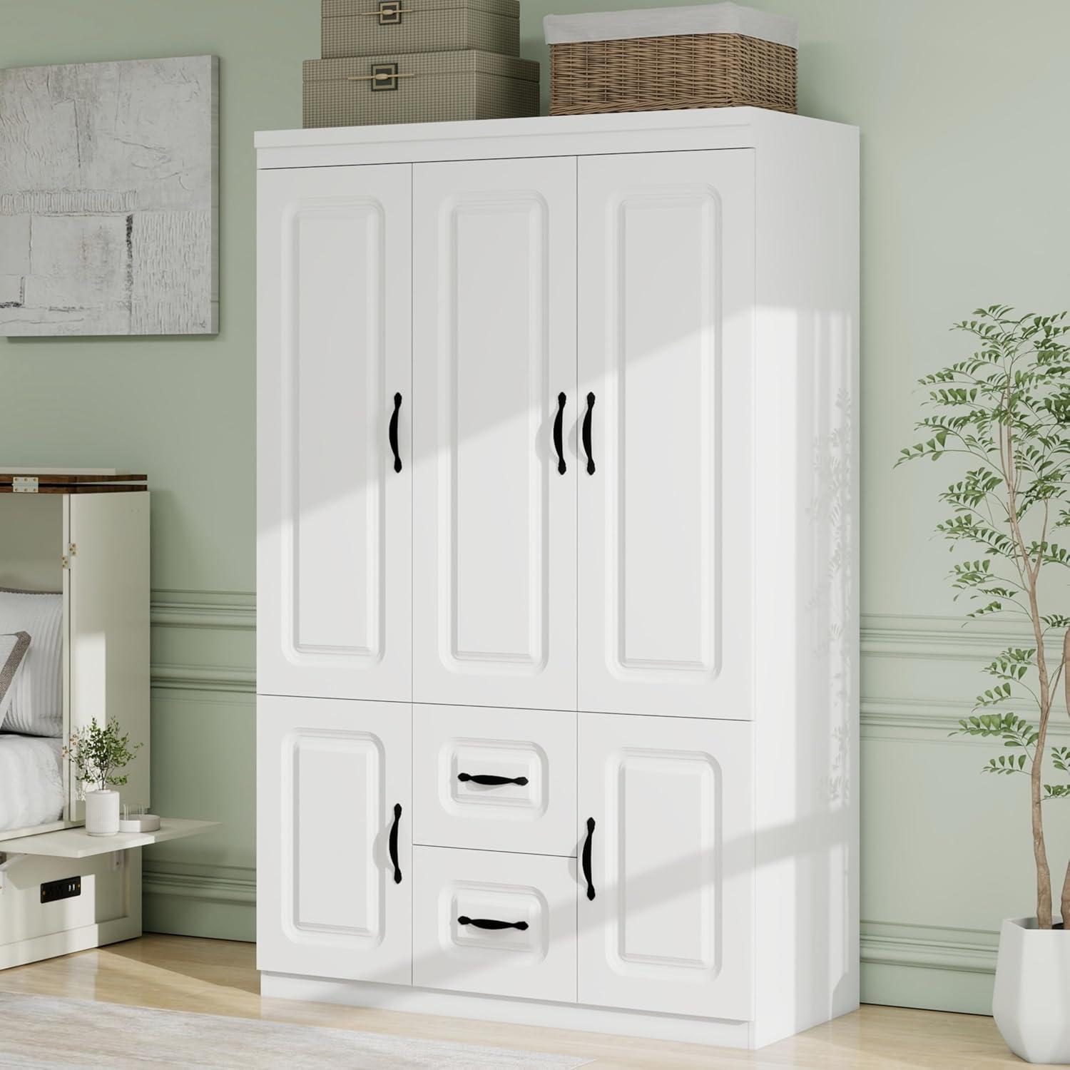 How We Organized Our Bedroom with the 71″ White Armoire