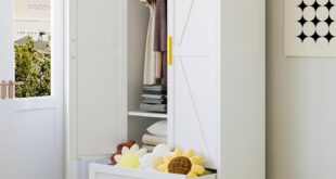 Why We Love the 71″ Farmhouse Metal Wardrobe for Every Room