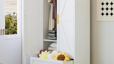 Why We Love the 71″ Farmhouse Metal Wardrobe for Every Room