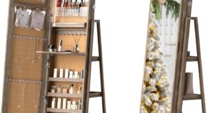 Why We Love This 360° Swivel Jewelry Cabinet with Mirror