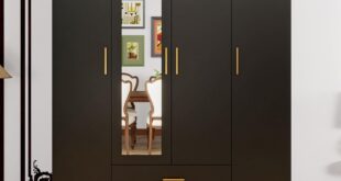 How We Organized Our Space with a Sleek Black Armoire Wardrobe