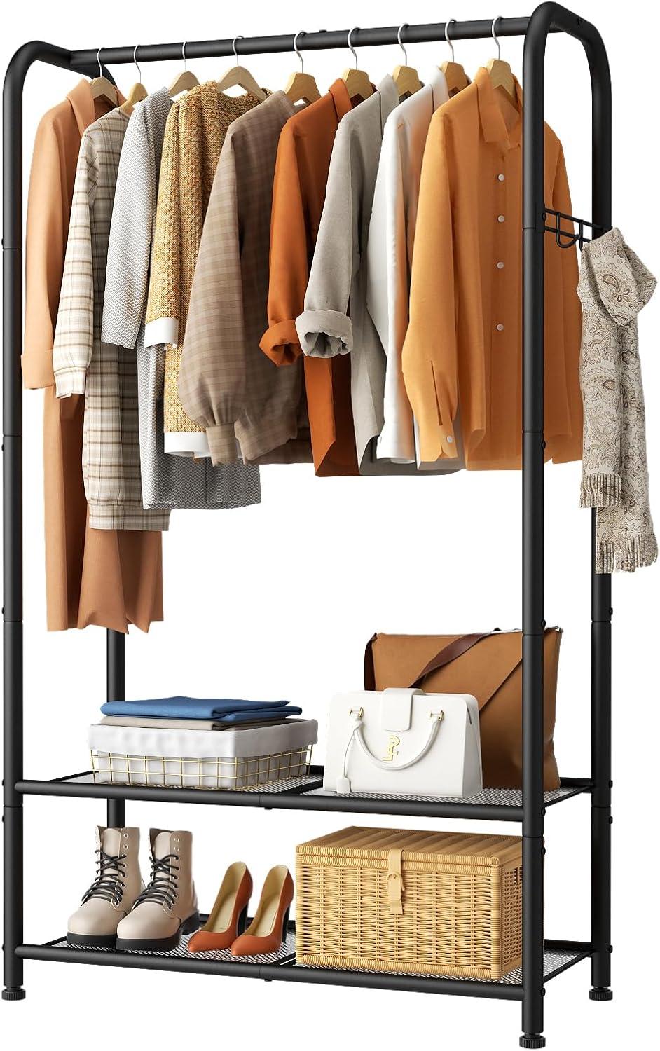 Our Take on the SINGAYE Portable Clothes Rack: Space & Value Combined