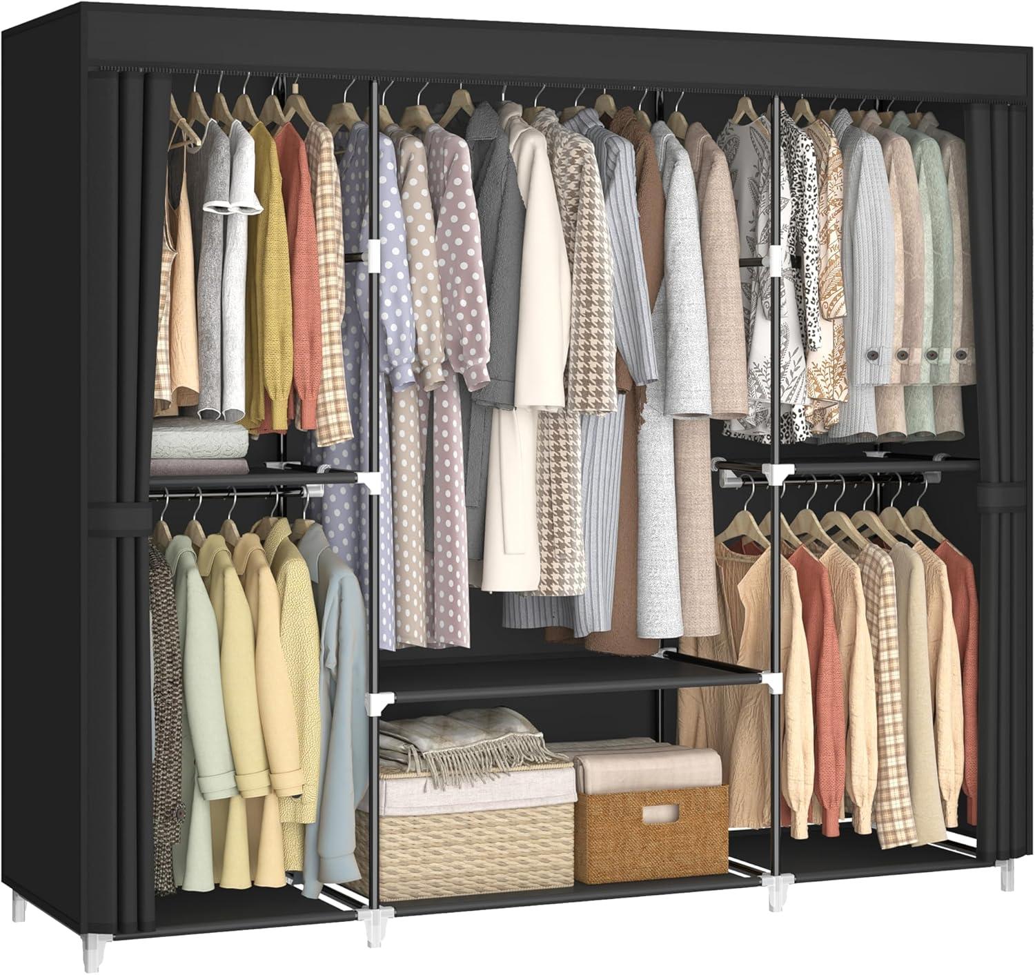 Our Take on the 64.5″ Portable Closet: Spacious & Sturdy Storage