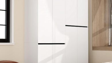 How We Organized Our Space with the Stylish 4-Door Armoire