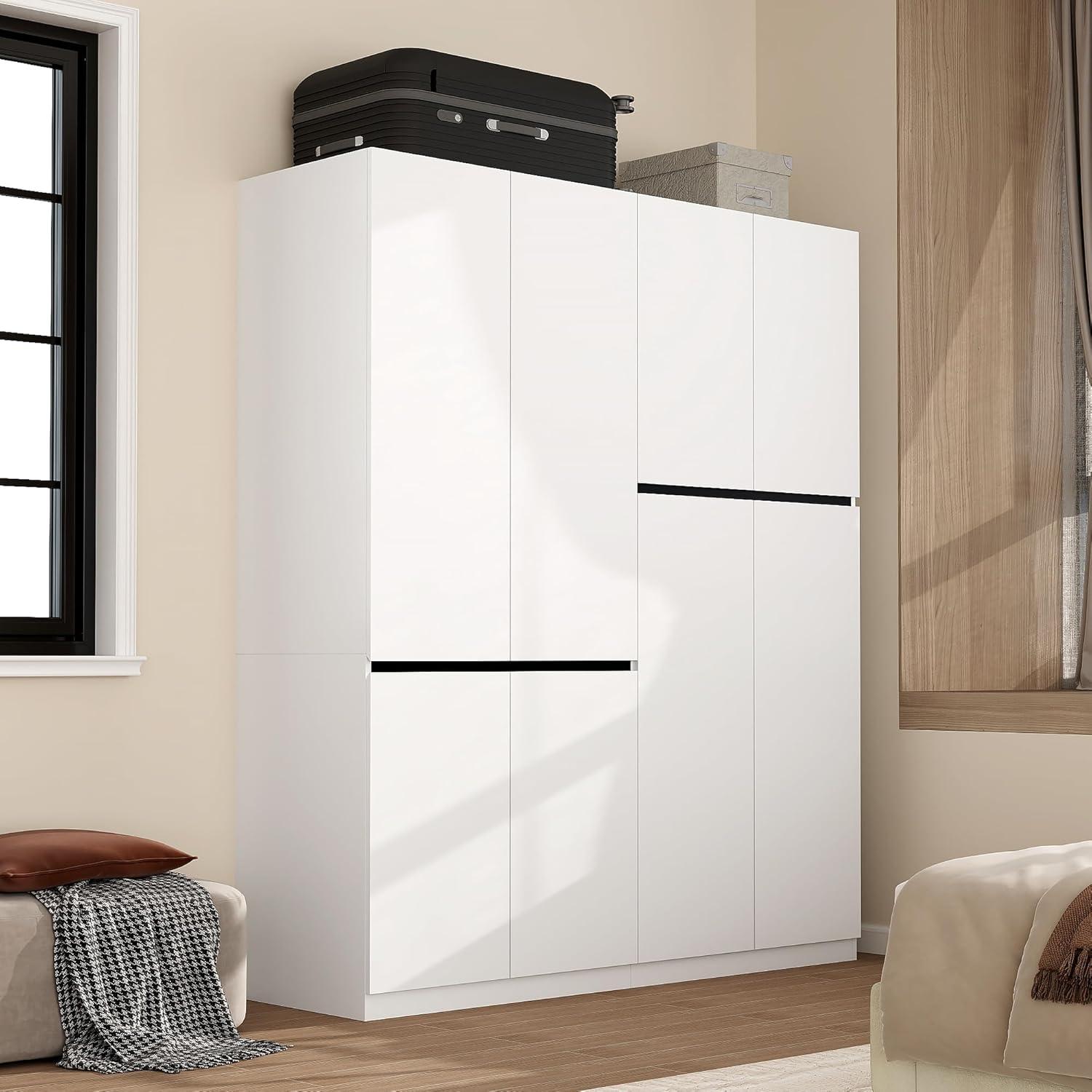 How We Organized Our Space with the Stylish 4-Door Armoire