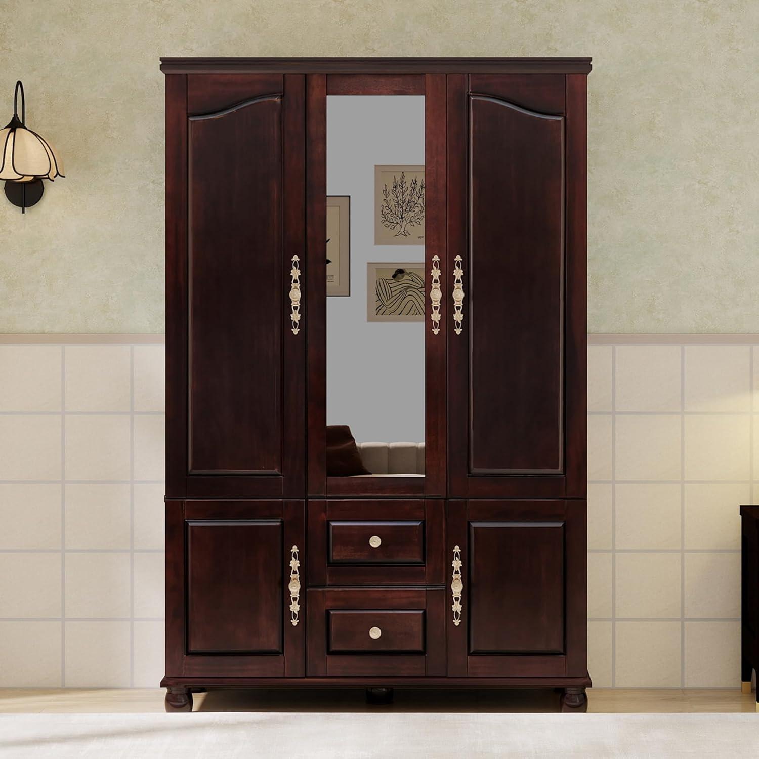 Our Take on the Solid Wood 3-Door Armoire: Style and Storage