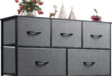 Our Honest Take on the WLIVE 5-Drawer Fabric Dresser’s Storage and Style