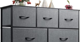 Our Honest Take on the WLIVE 5-Drawer Fabric Dresser’s Storage and Style