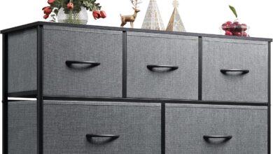Our Honest Take on the WLIVE 5-Drawer Fabric Dresser’s Storage and Style